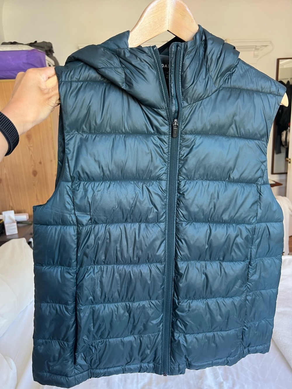 Athleta Green Puffer Vest